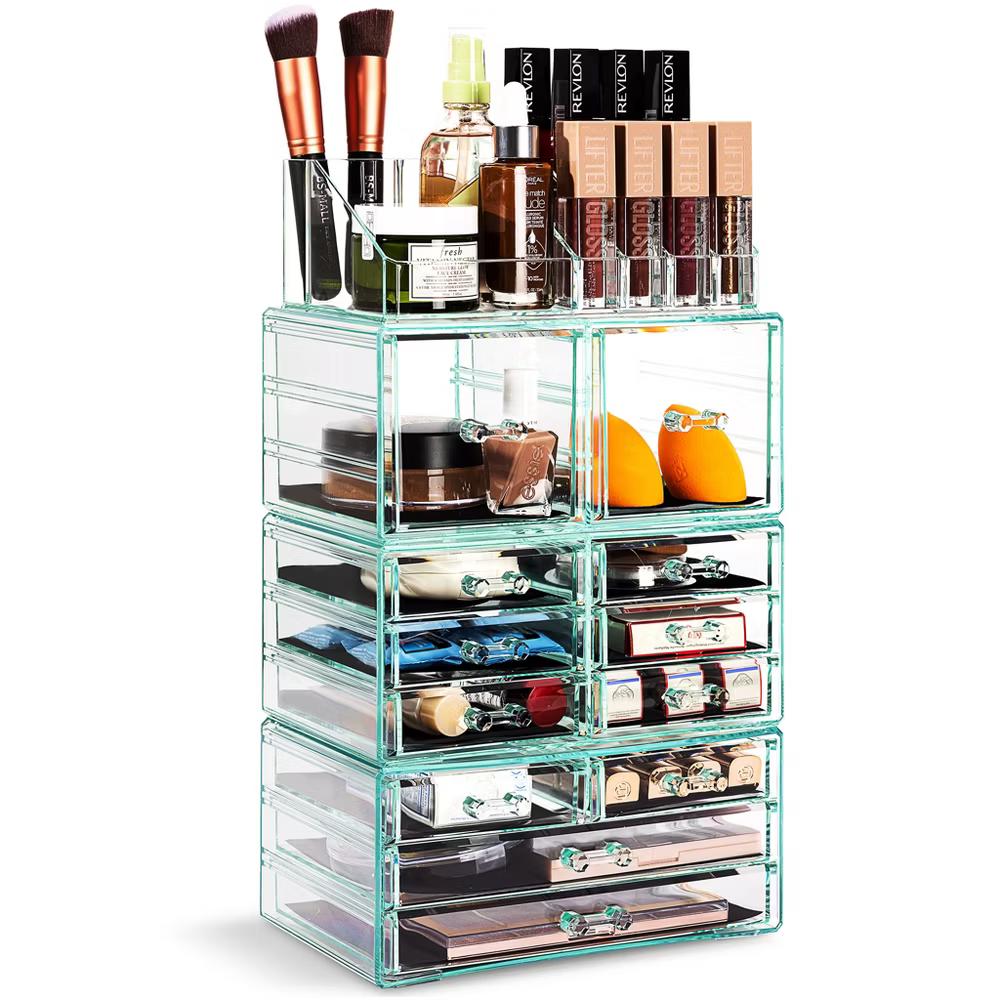 Large Makeup Organizer Case - 4 Piece Set (12 Drawers) - Image 29