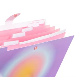 6 Pocket Expanding File Purple Head in The Clouds