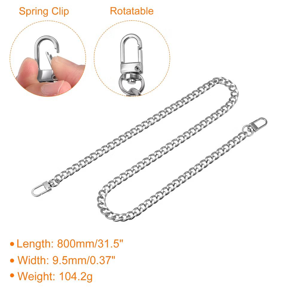 Shoulder Bag Handbag DIY Accessories Iron Flat Purse Chain Strap - Image 21