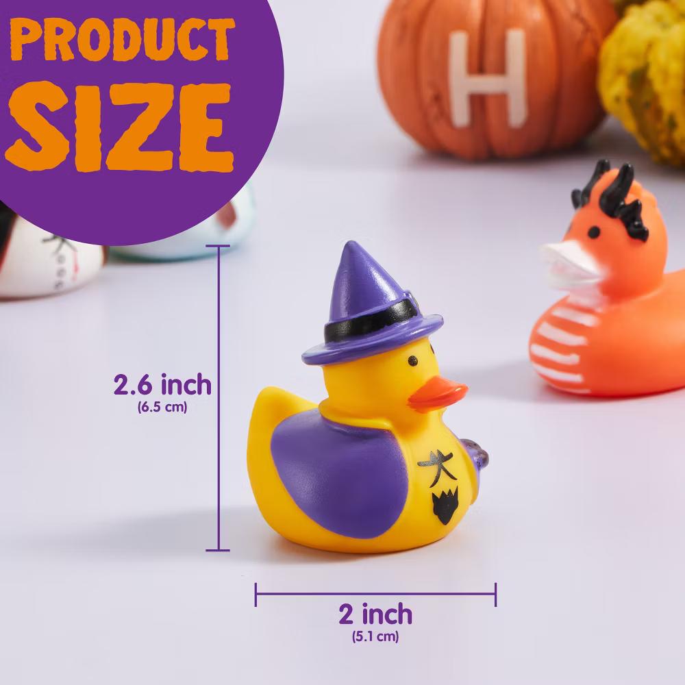 Halloween Party Supplies, Rubber Ducks Party Toys for Halloween Goodie Bag Fillers Decorations School Classroom Game Prizes Baby Bath Toy - Image 44