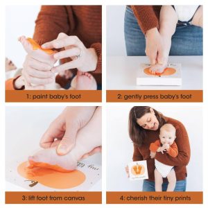 Pearhead Halloween My Little Pumpkin Print Canvas Holiday DIY Art Kit