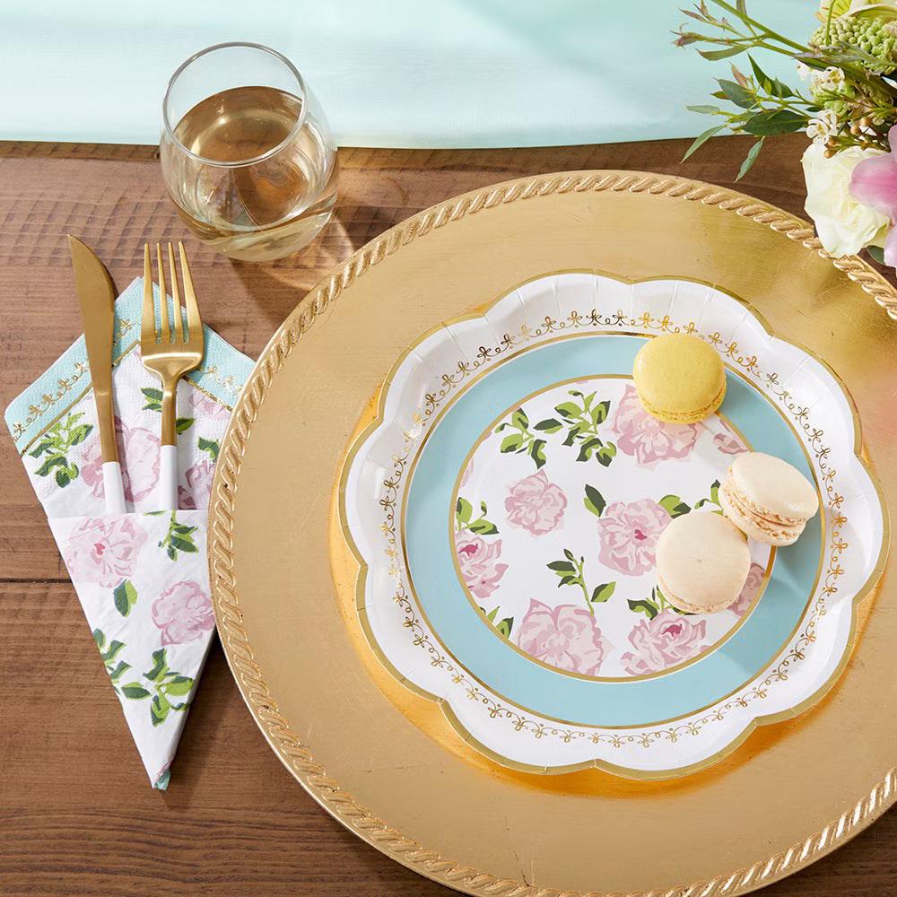 Tea Time Whimsy 9 in. Premium Paper Plates (Set of 32) - Image 4