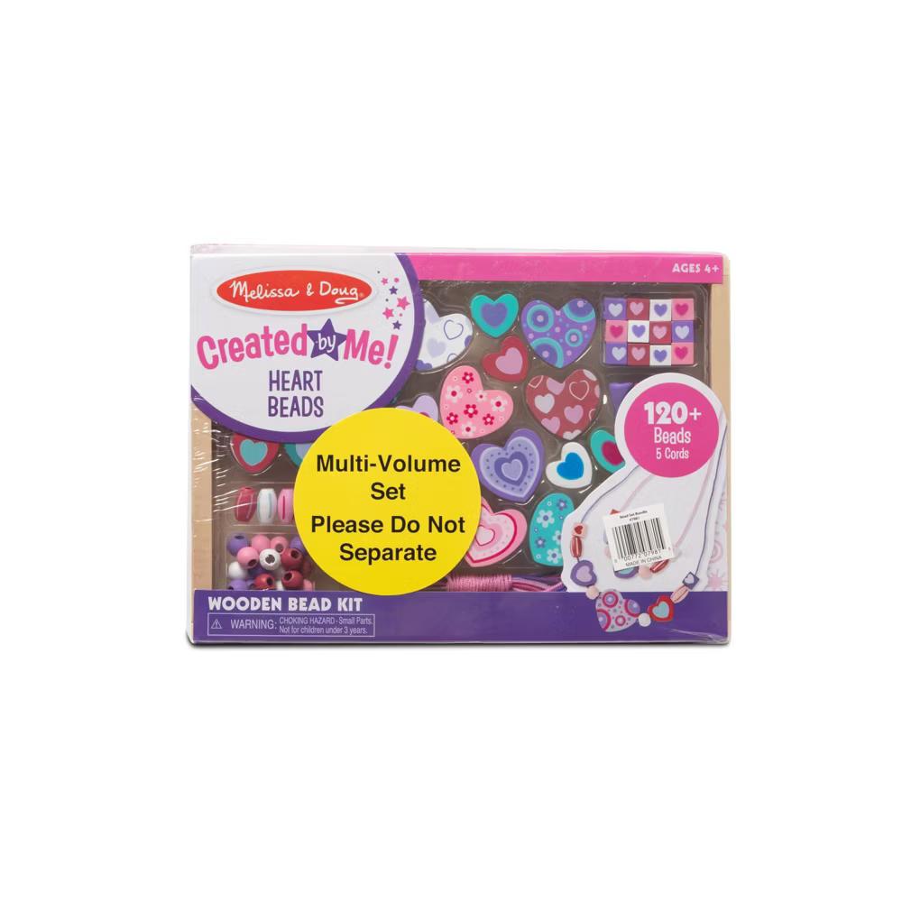 Sweet Hearts and Butterfly Friends Bead Set of 2 - 250+ Wooden Beads - Image 4