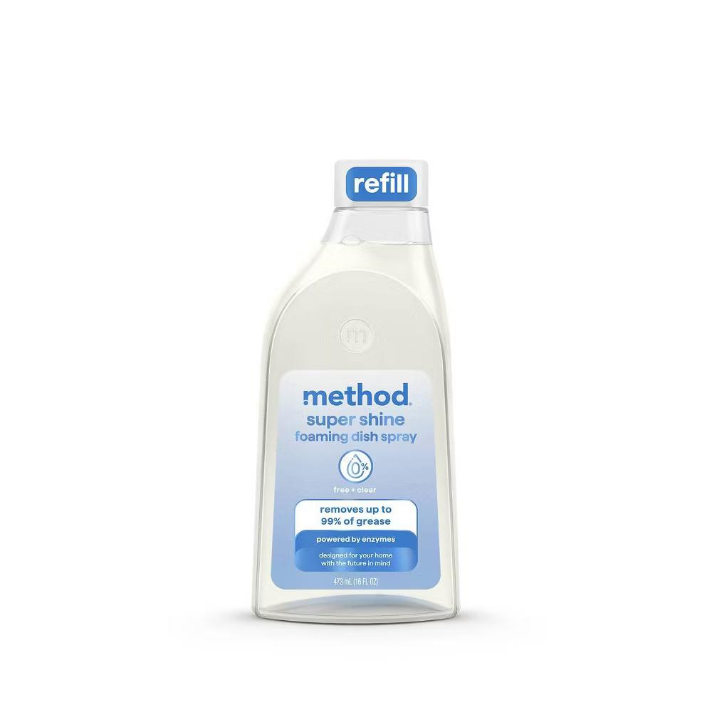 Method Super Shine Foaming Dish Spray Powered By Enzymes Free Clear - Image 11