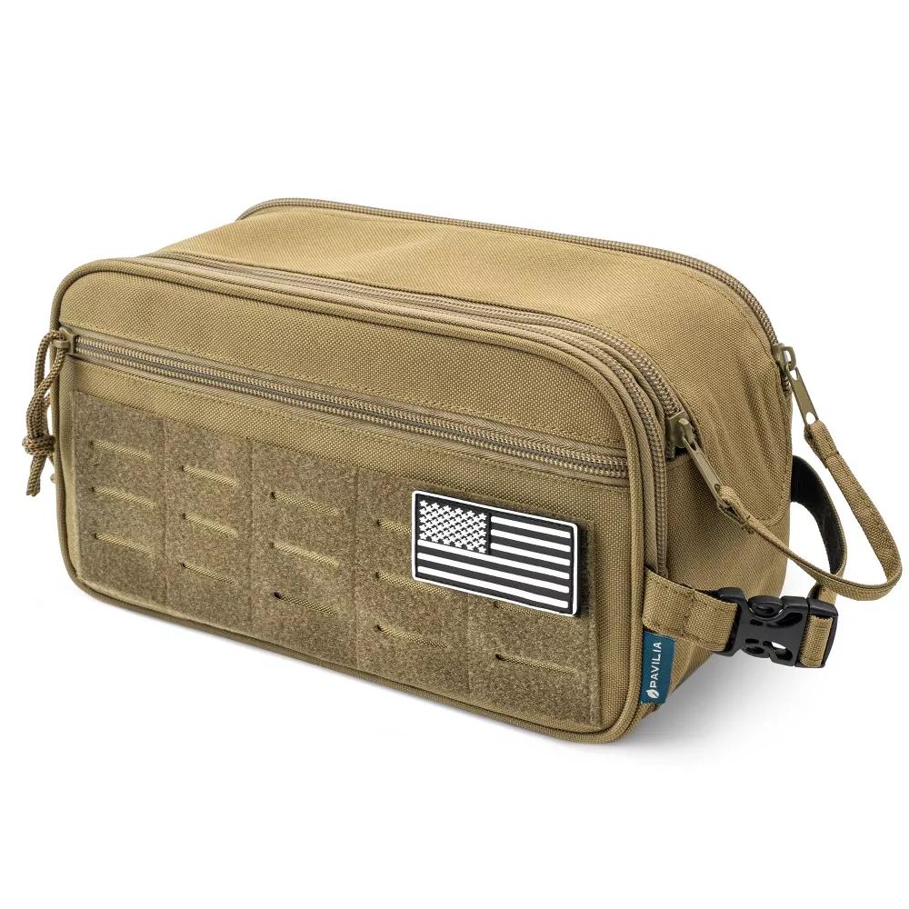 Tactical Toiletry Bag for Men, Hygiene Travel Bag, Military Dopp Kit, Water Resistant Molle Pouch, Shaving Grooming Organizer Case - Image 38