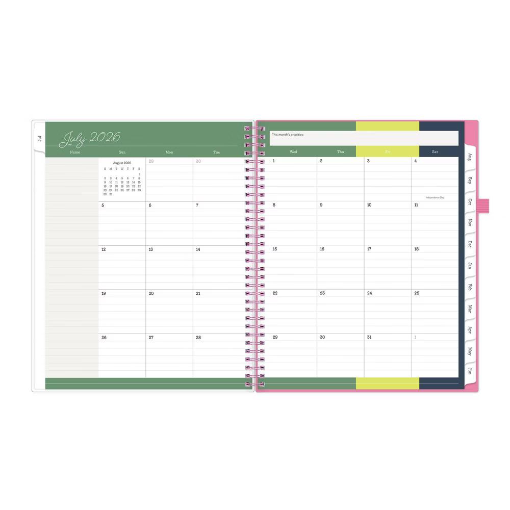 Blue Sky Your Year Parent Weekly/Monthly Planner Wirebound 8.5"x11" Rossi Floral - Image 12