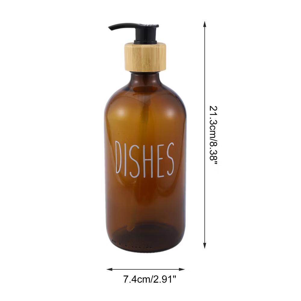Elegant Contains the Letters DISHES Soap Pump Dispenser for Bathroom 16.9oz 1 Pc - Image 11