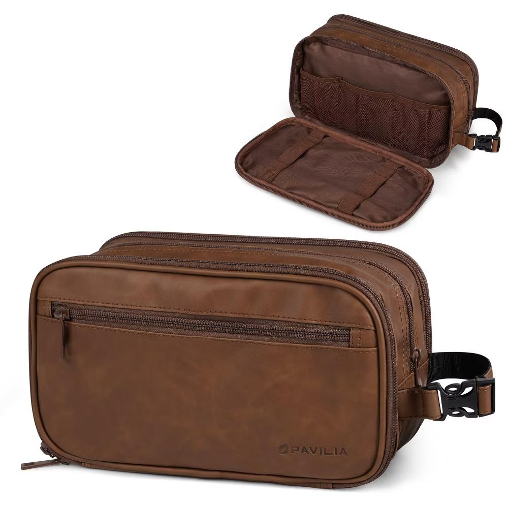 Toiletry Bag for Men, Travel Pouch Essentials Shaving Dopp Kit, Water Resistant Organizer Case Accessories - Image 62