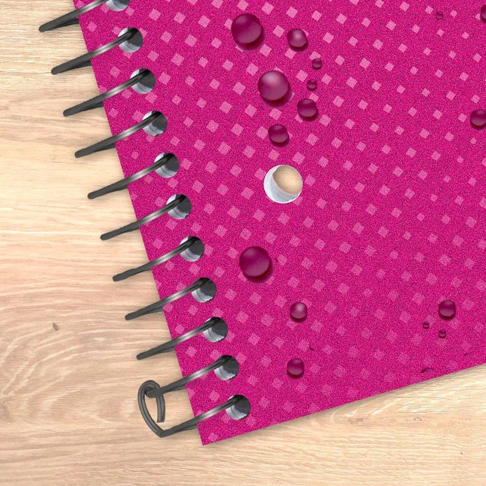 Five Star 8.5"x11" Active College Ruled Notebook Pink - Image 5