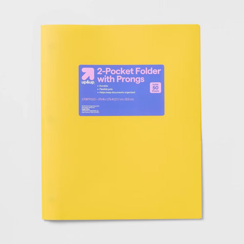 2 Pocket Plastic Folder with Prongs - Image 27