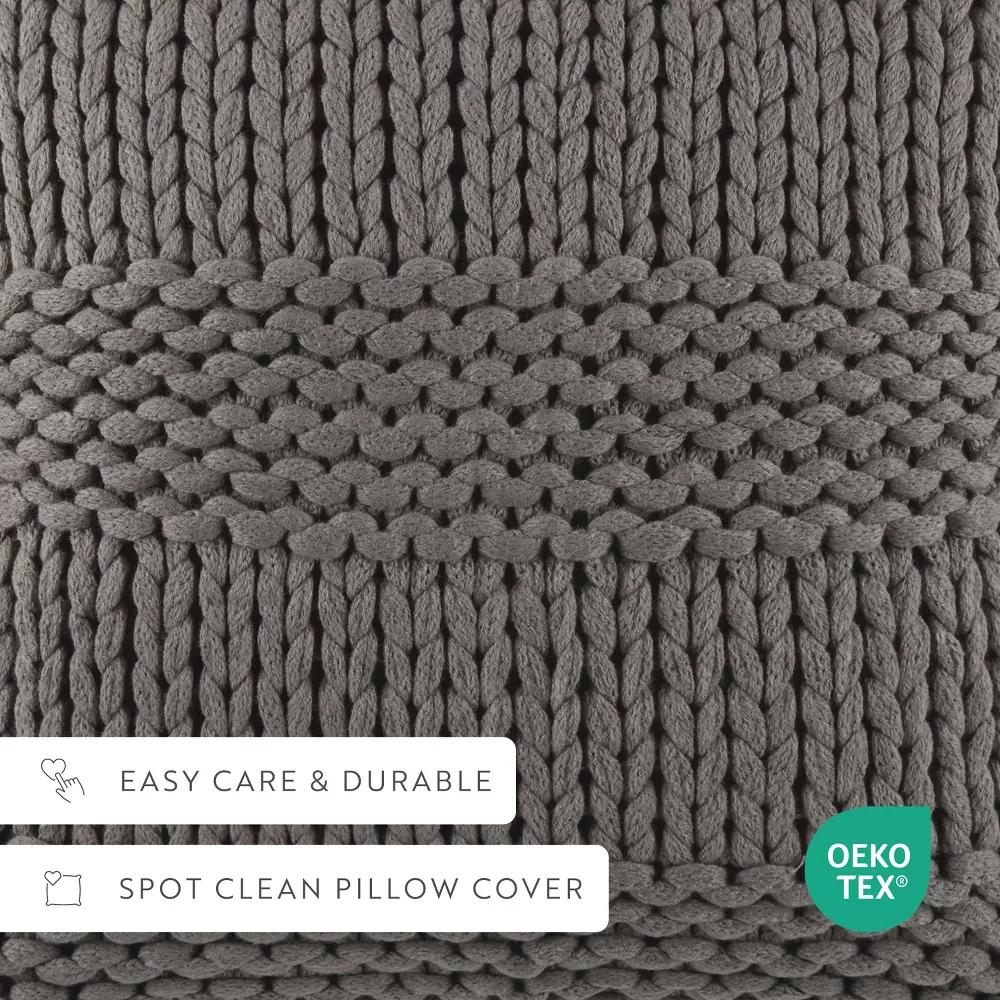 Cozy Chunky Knit Throw Pillow Cover And Pillow Insert - Image 56