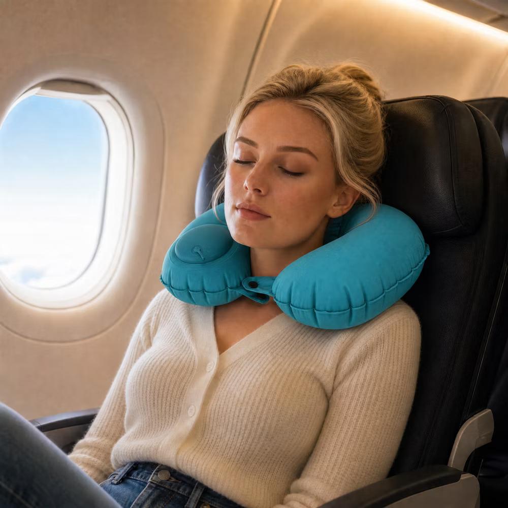 Comfortable Inflatable Travel Pillow 1 Pc - Image 7
