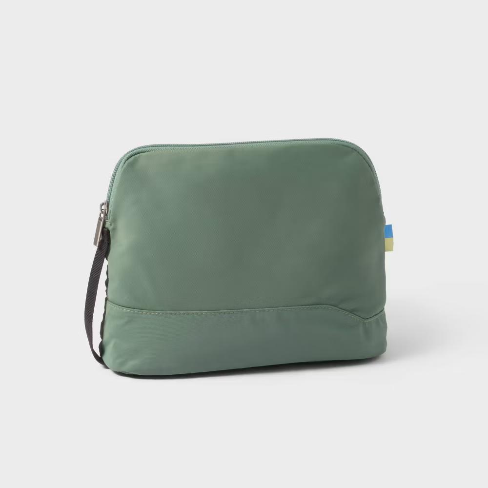 Travel Solid Zipper Toiletry Pouch - Image 3