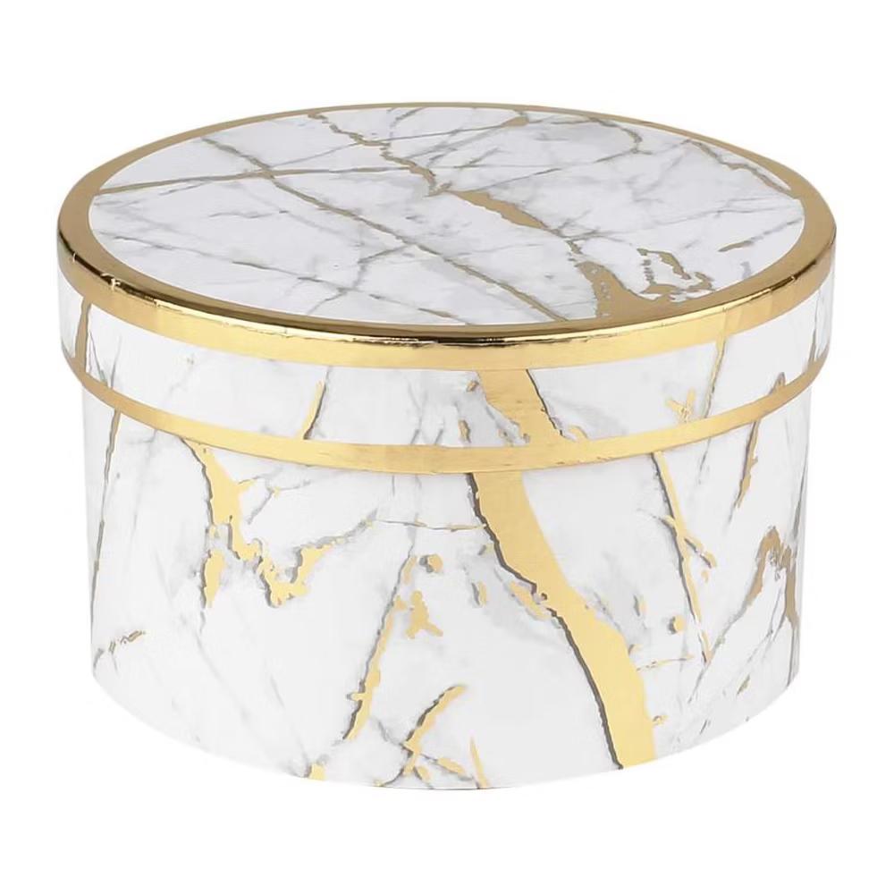 Home Collection Set of 4 Marble White Nesting Gift Boxes - Image 5