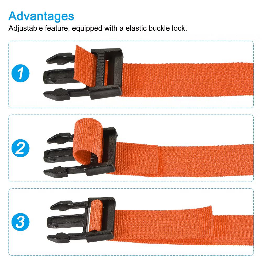 Travel Packing Adjustable Utility Strap with Buckle 2 Pcs - Image 22