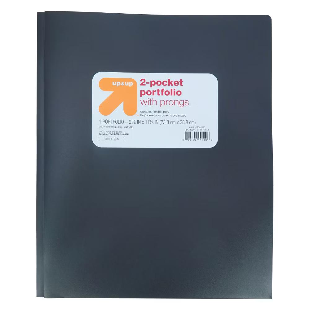 2 Pocket Plastic Folder with Prongs - Image 13