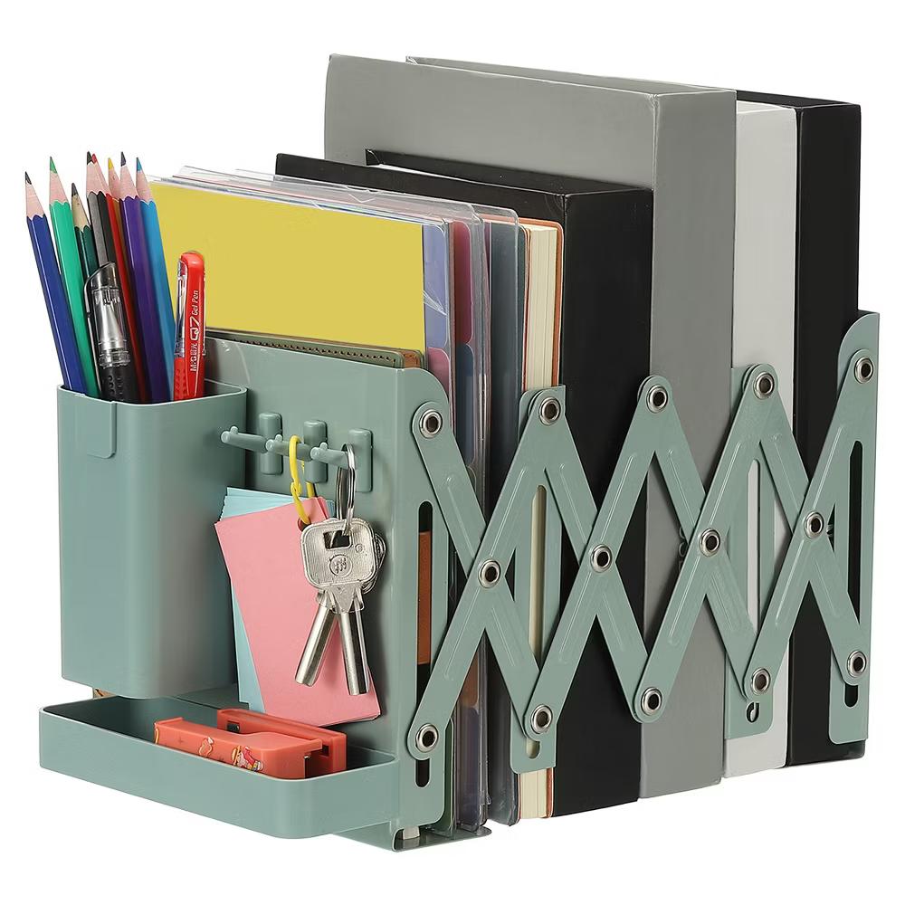 Adjustable Book Ends Heavy Duty Metal Adjustable Bookends Book Holders Organizer - Image 15