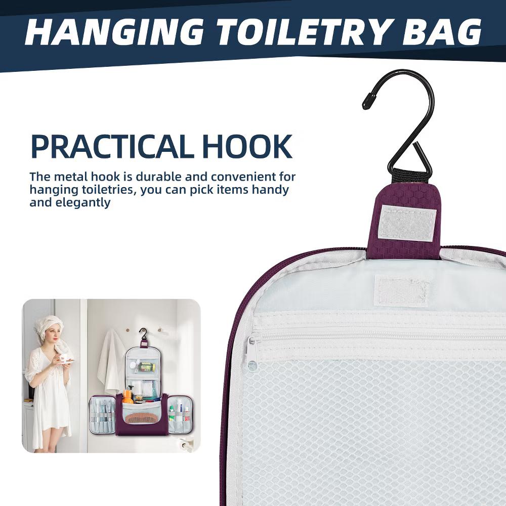 Large Capacity Toiletry Bag for Women and Men, Hanging Toiletry Organizer Cosmetics Makeup Bag - Image 53