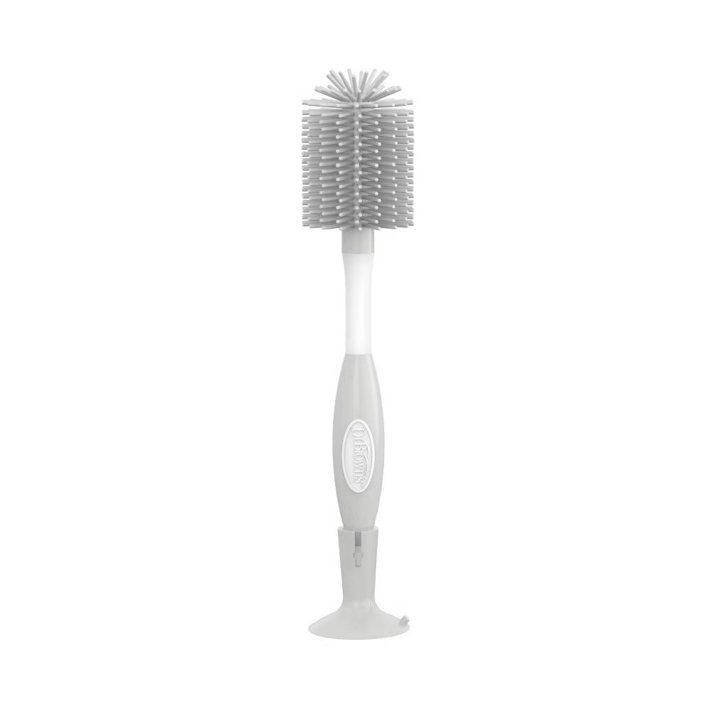 Dr. Brown's Soft Touch No Scratch Baby Bottle Cleaning Brush with Stand - Gray: BPA-Free Plastic, Silicone - Image 11