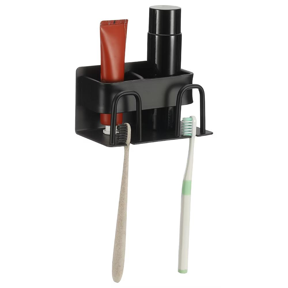 Durable Material No-Drill Installation Practical Design Versatile Use Toothbrush Holder - Image 6