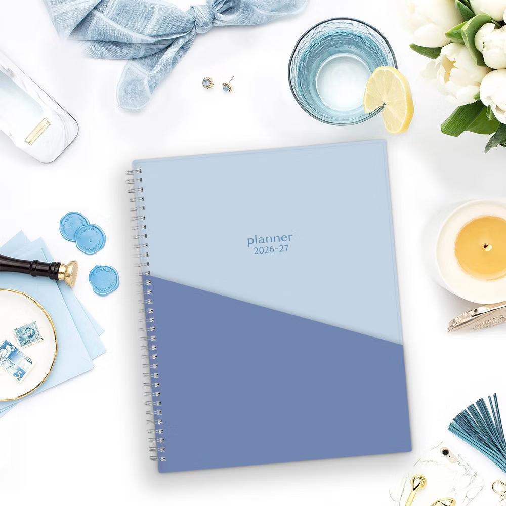 Blue Sky 8.5"x11" 2026-2027 Blue Sky Weekly/Monthly Planner Powder Blue/Periwinkle - Image 5
