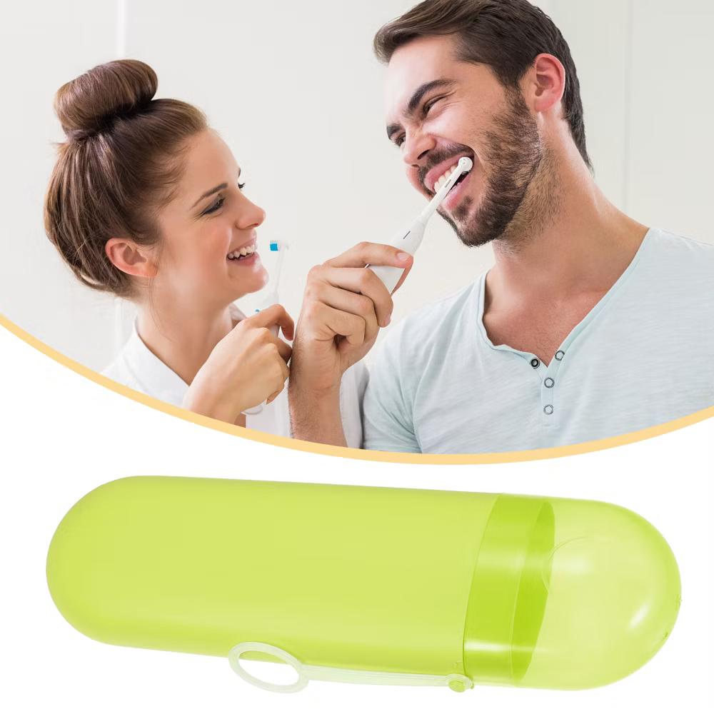 Plastic Dustproof Traveling Portable Toothbrush Case with Hook 1 Pc - Image 12