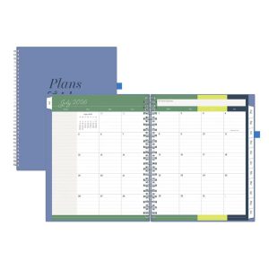Blue Sky Your Year Parent Weekly/Monthly Planner Wirebound 8.5"x11" Blue Plans