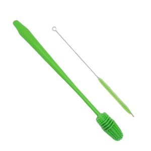 Handy Housewares 13" Long Reusable Drinking Bottle & Straw Cleaning Brush Set