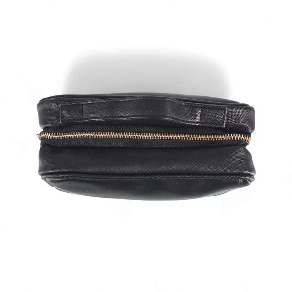 French Connection Travel Organizer Pouch – Luxe Double-Zip Toiletry & Tech Case with Handle - Image 4