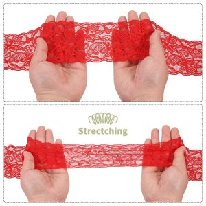 Sewing Bouquet Gift Wrapping Hollow Flower Pattern Lace Ribbon 3 Inch 10 Yard