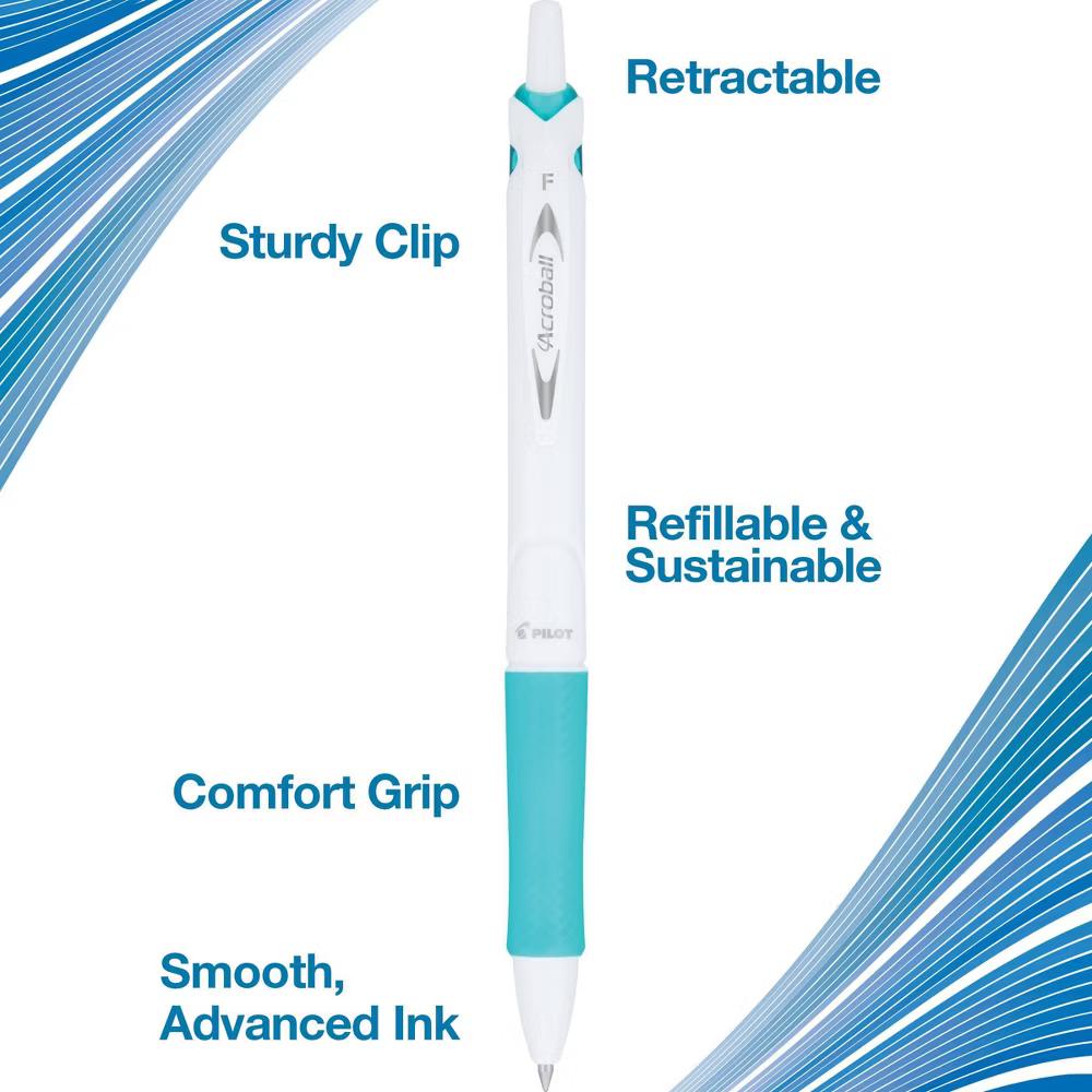 3pk Acroball Colors Ballpoint Pens Medium Point 1.0mm Red Ink - Image 3