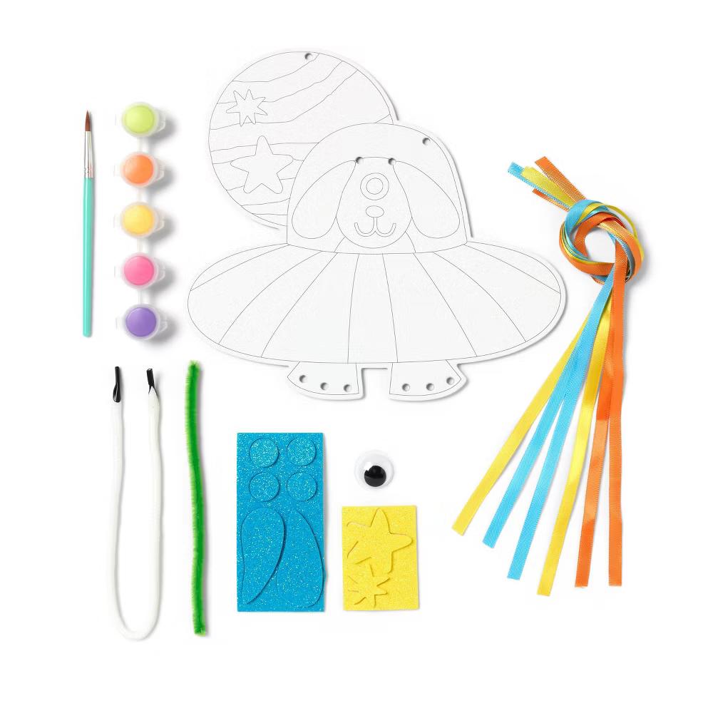 Space Dog Canvas Painting Craft Activity Kit - Image 3