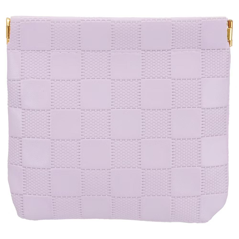 Leather Waterproof Travel Organizing Mini Snap Closure Makeup Pouch - Image 19