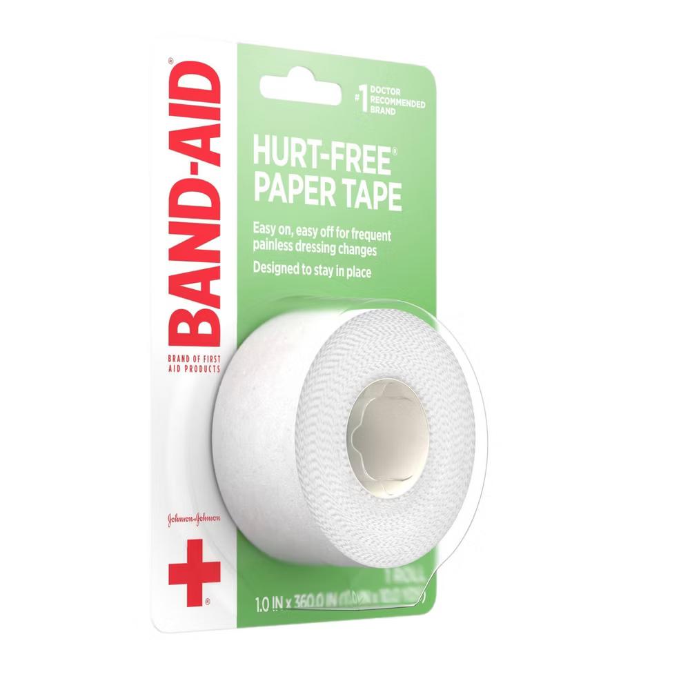 Johnson & Johnson Brand First Aid Hurt-Free Medical Paper Tape - 1in 10 yd - Image 5
