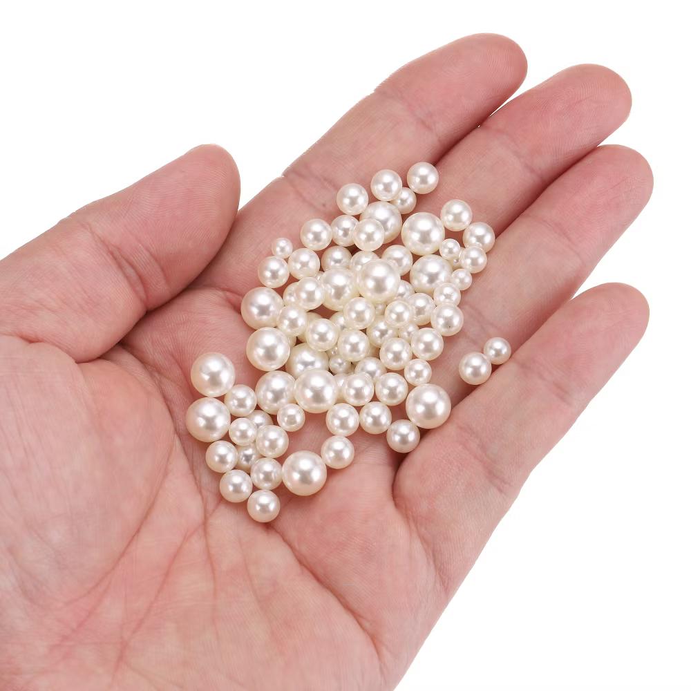 No Hole ABS Round Faux Pearl for Vase Fillers DIY Home Decoration 800 Pcs - Image 5