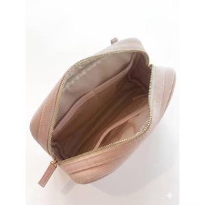 Gartner Studios Double Zip Canvas Light Pink Pencil Pouch