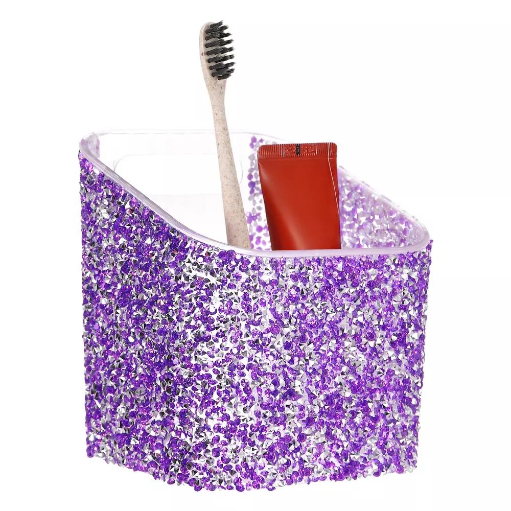 Rhinestone ABS Home Pencil Nail Art Tool Makeup Brush Holder - Image 20