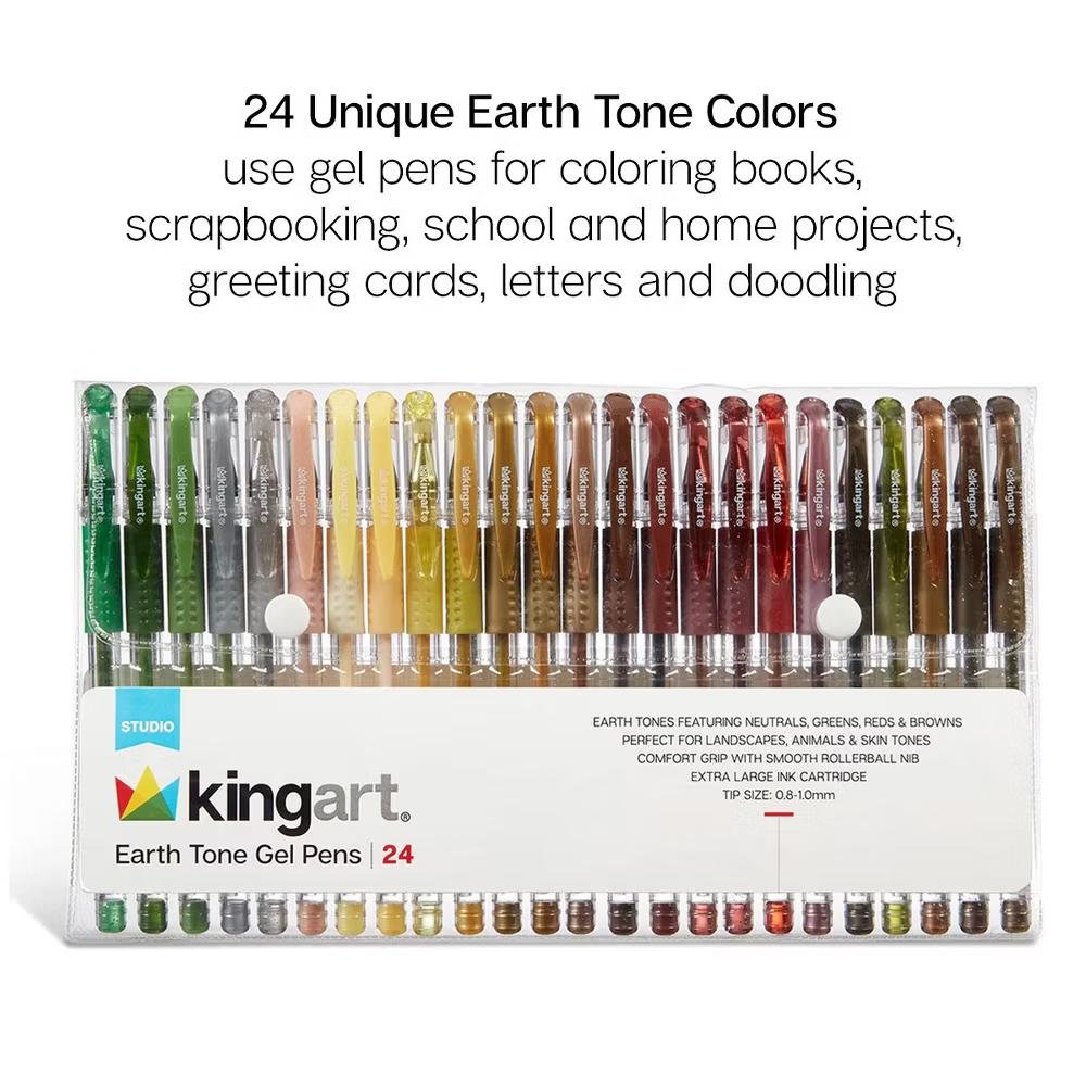 Gel Pens 24 Earth Tone Colors - Image 3