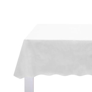 White Plastic Table Cloth