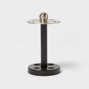 Toothbrush Holder Black Metal