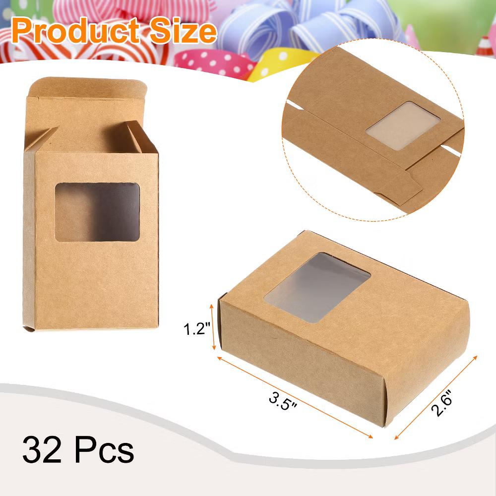 Durable Soap Packaging Boxes Window Design Versatile Applications Gift Box 32 Pcs - Image 36