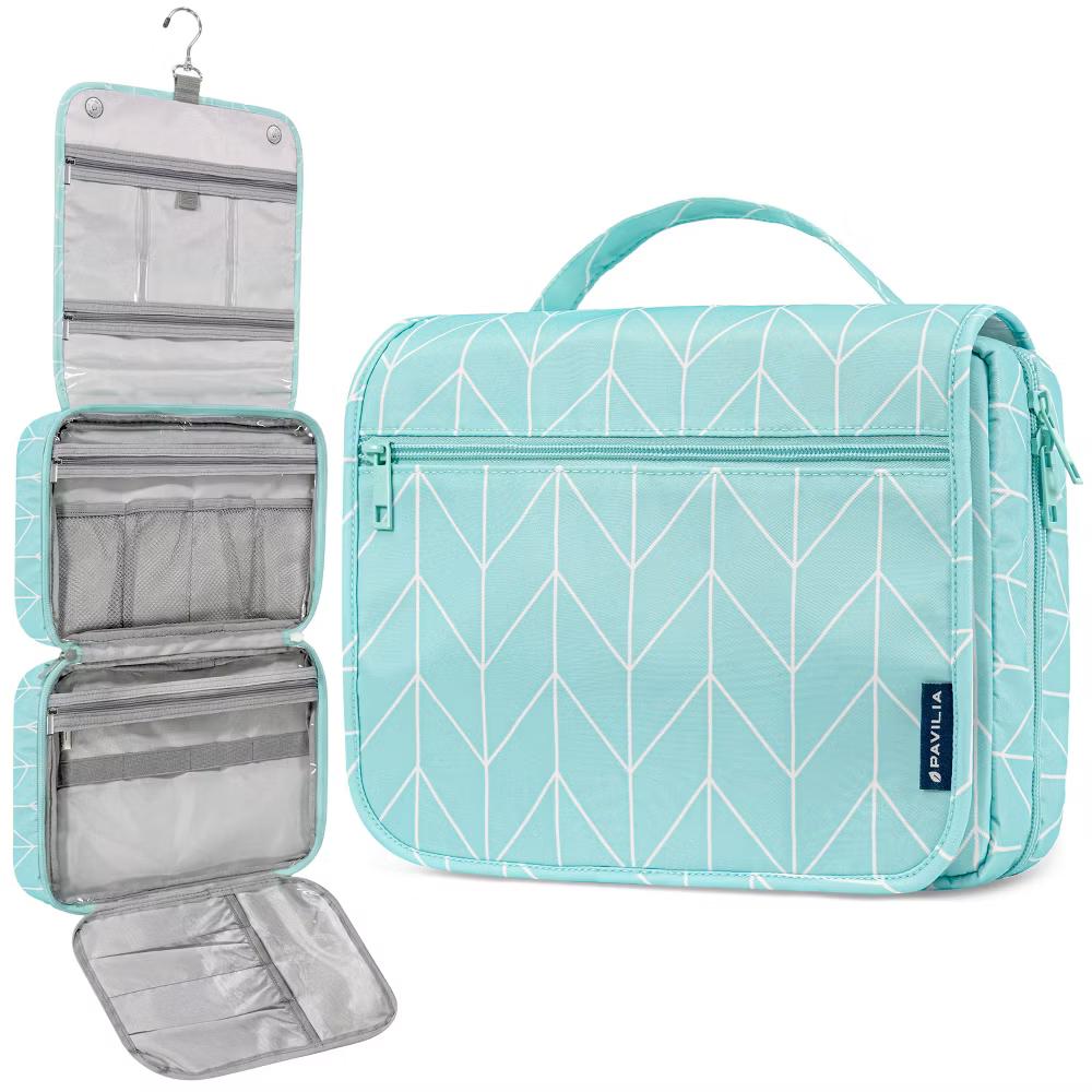 Hanging Toiletry Bag Women Men, Foldable Large Travel Cosmetic Organizer, Water Resistant Makeup Toiletries Essentials Kit - Image 36