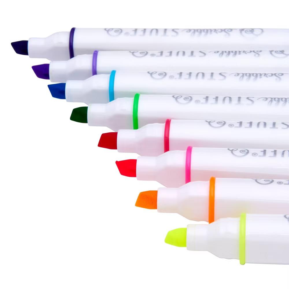 Scribble Stuff 8ct Doubled Ended Highlighter Marker/Fine Tip Pen - Image 3