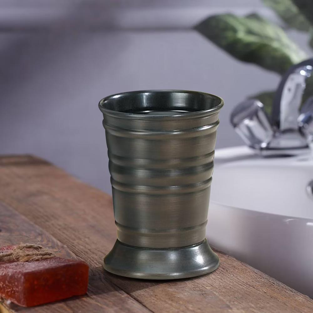 Bogart Metal Makeup Brush Holder and Toothbrush Cup - Elegant Bathroom Organizer, Steel Tumbler for Storage - Image 5