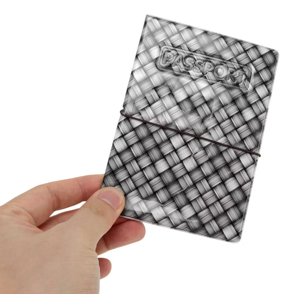 Woven Plaid Passport Holder 1 Pc - Image 2
