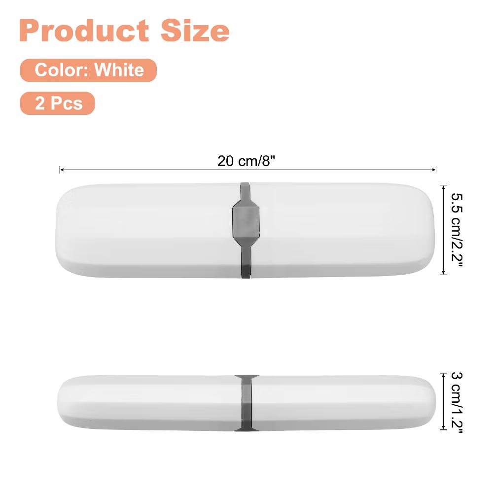 Travel and Outdoor Plastic Portable Simple Storage Toothbrush Containers 8 2.2 1.2 Inch 2 Pcs - Image 11