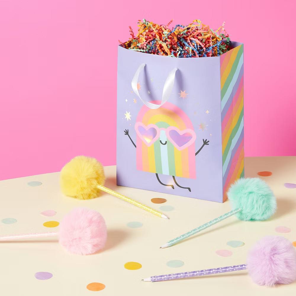 6ct Puff Party Favor Pens - Fluffy Multicolor Princess Theme, Birthday & All Occasions, Ages 6 - Image 3