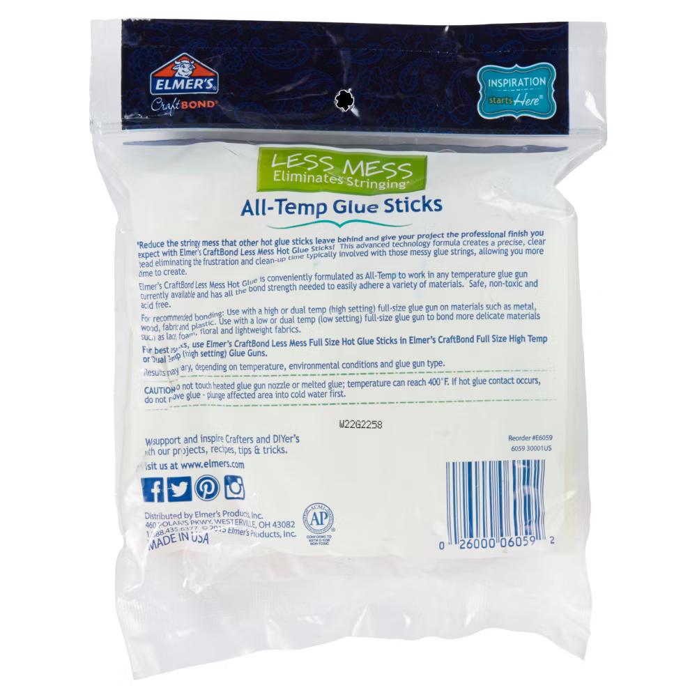 Craft Bond Full Size 24pk Glue Gun Sticks All-Temp: Non-Toxic, Clear, Hot Glue Sticks for Glue Gun - Image 4