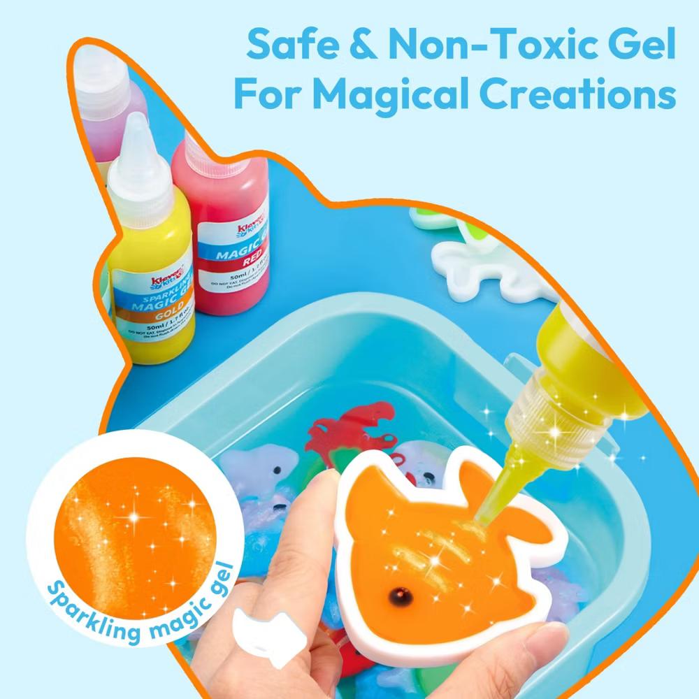 Magic Water Elf Toy Kit - 2 Styles, Fairy Water Gel Toy with 10 Magic Gels, 12 Molds, DIY STEM Arts and Crafts, Birthday Gifts for Kids Age 3 - Image 11