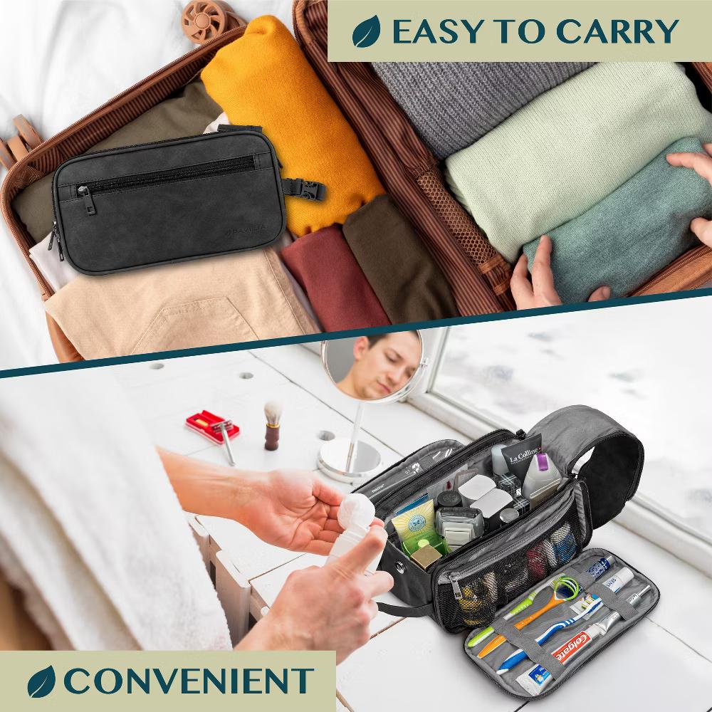 Toiletry Bag Women Men, Travel Toiletries Organizer Case, Essentials Shaving Dopp Kit, Cosmetic Make Up Accessories - Image 34